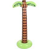 The Dreidel Company Inflatable Palm Tree Luau Decorations, Large 5.5 Ft, Tiki Pool Parties, Beach Party, Birthday Event, Outd