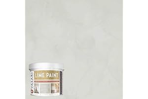 VASARI Lime Plaster & Paint | LIME PAINT | Made from Natural Lime and Powdered Marble | color: Golden Grey #23 | size: 1 Quart