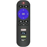 Universal Remote Control Compatible with All TCL Roku TV - No Pairing Needed
