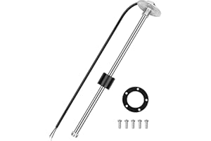 HZSIFU Fuel Level Sending Unit 0-190 ohms 14"(350mm) for Marine Boat Truck Car, Fuel Water Level Gauge Sensor Stainless Steel Fuel Gas Sender