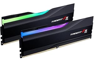 G.SKILL Trident Z5 RGB Series (Intel XMP 3.0) DDR5 RAM 32GB (2x16GB) 6000MT/s CL36-36-36-96 1.35V Desktop Computer Memory UDIMM - Matte Black (F5-6000J3636F16GA2-TZ5RK)