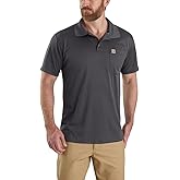 Carhartt Mens Force Relaxed Fit Lightweight Short-Sleeve Pocket Polo