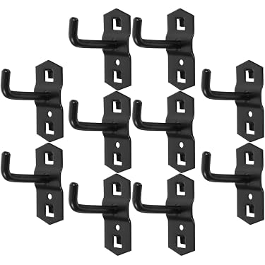 ProCraft 500 Pack 2 Inch Black Plastic Peg Kit For Garage Shelf Hanger Pegboard Hooks - USA