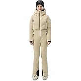 HIGH EXPERIENCE Womens Ski Suit One Piece Snowsuit Snow Slim Jumpsuits Snowboard Outfit Waterproof Insulated Winter Warm