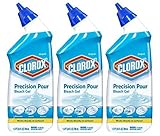 Clorox Precision Pour Bleach Gel, Original Scent, 3 Pack, 72 Ounces Total