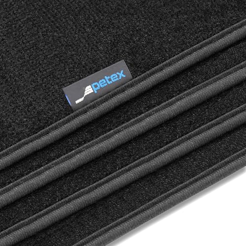 PETEX Car Floor Mats Fit for Renault Scenic E-Tech Electric from 05/2024, Car Mat Set in Velour - Pluto 3-Piece Black