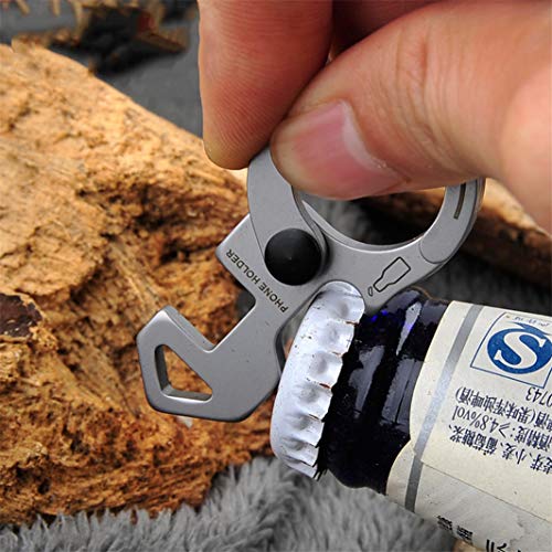 YouCY Multifunctional Outdoor Camping Hand Tool EDC Mini Pry Bar/Crowbar Bottle Opener Wrench, Outdoor Hiking Camping Hunting Household
