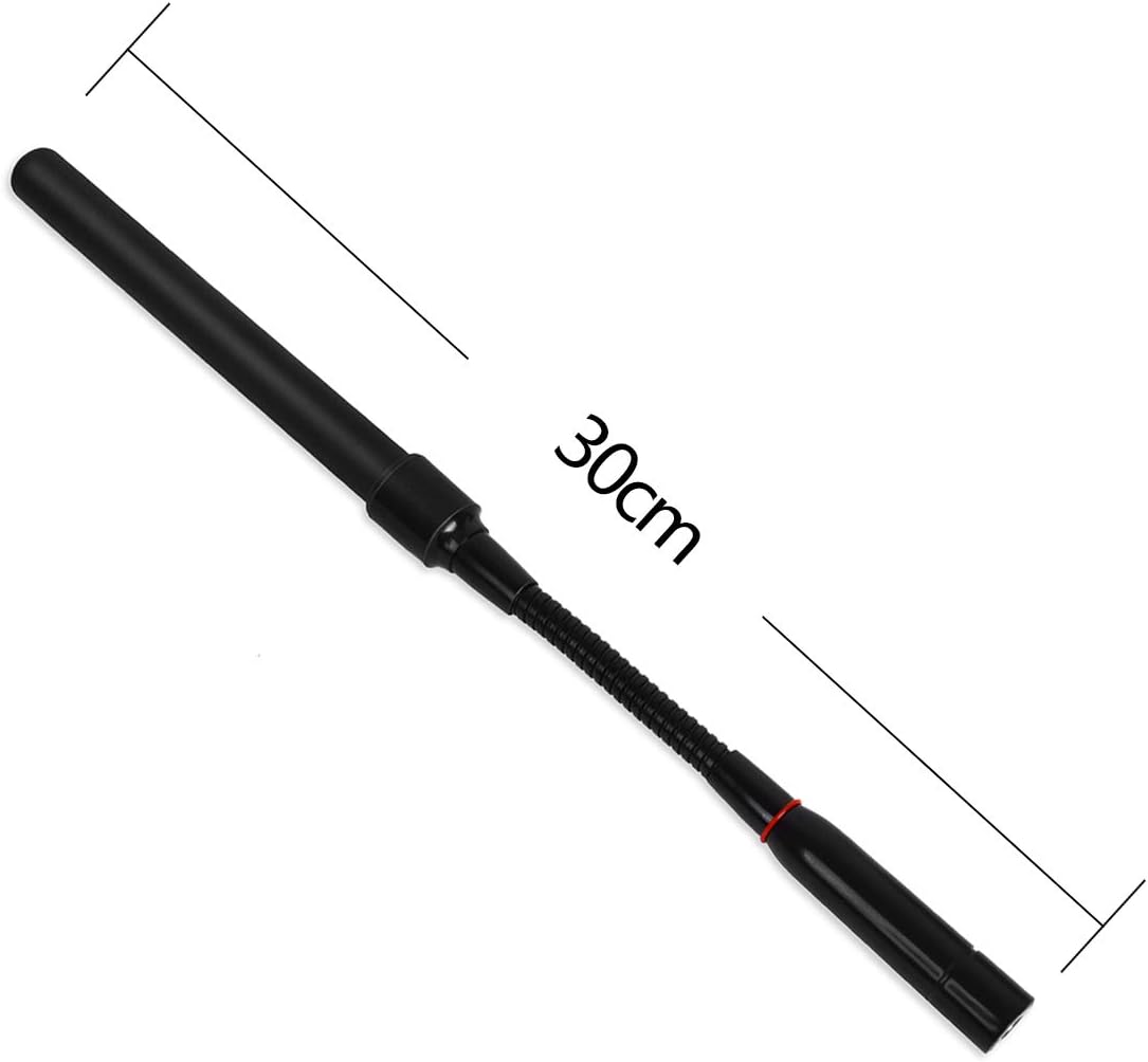 HYS SMA-Male CS Tactical 11.8inch Antenna Dual Band 144/430Mhz Adjustable Gooseneck Antenna for for Yaesu Kenwood TYT Two Way Radio: GPS & Navigation