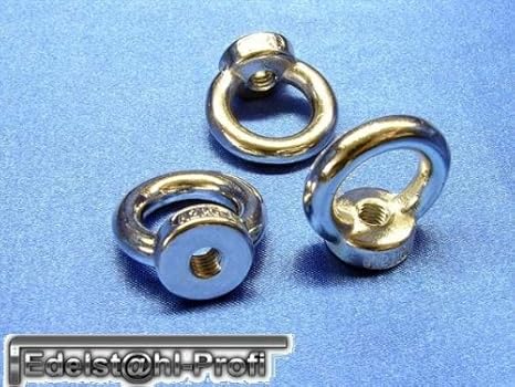 5 Stück Ringmutter DIN582 V2A Edelstahl M8