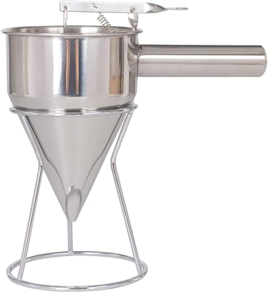 StainlessSteel Funnel Pancake Batter Dispenser Removable