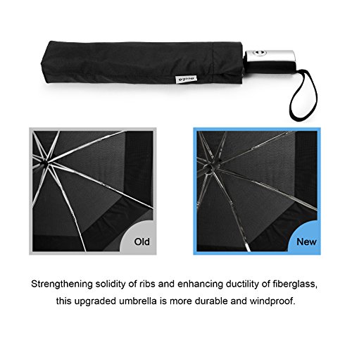 Becko Black Automatic Double-canopy Wind-proof Golf Rain Umbrella - Thumbnail 3