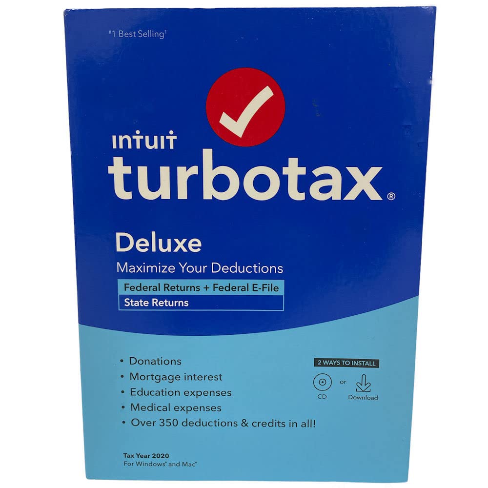 Photo 1 of Intuit Turbotax Desktop Deluxe 2020