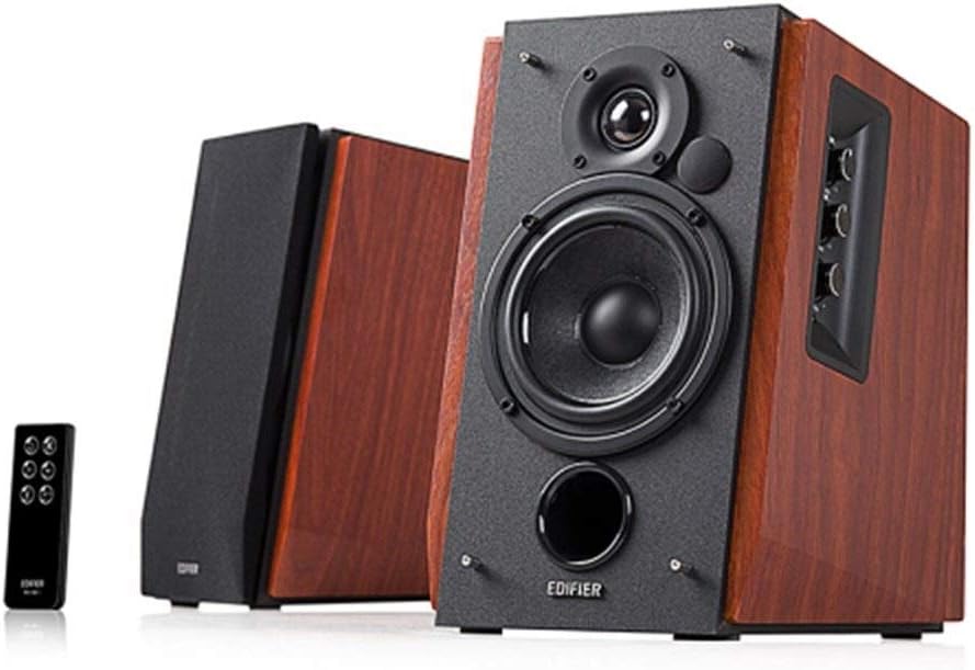 CHENTAOCS R1700BT 4" 2.0 Computer Audio, Multimedia Audio, Bluetooth Speaker, Stereo, Speaker (Color : Brown)