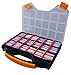 Massca Battery Storage Box Organizer Stores AAA, AA, and C Size. Hinged Box Made of Durable Plastic in a Slim Design with 18 compartments.