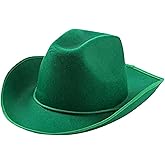 Reyox Felt Cowboy Hat for Men Women and Teens, Cowgirl Hat for Party Costume Dress Up