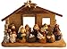 One Holiday Way 6-Inch Miniature Rustic Kids Christmas Nativity Scene with Creche, Set of 12 Figures - Small Mini Decorative Religious Figurines Christian Tabletop Desk Office or Home Decor