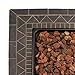 Endless Summer 30 Inch 30,000 BTU LP Gas Outdoor Propane Gas Lava Rock Patio Space Fire Pit Table with Slate Tile Mantel, Brown