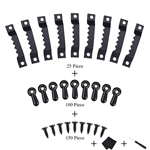 Topoox 25 Pieces Sawtooth Picture Frame Hanging 1.5