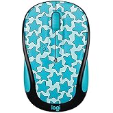 Logitech Doodle Collection M325c - Mouse - Optical - 5 Buttons - Wireless - 2.4 GHz - USB Wireless Receiver - Twinkle Teal