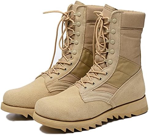 RAINSTAR USMC Waterproof Desert 8" Combat Boot Special Field Khaki Tactic Shoes Khaki 8