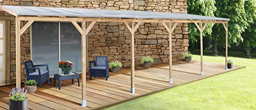 Chalet-Jardin Toit Couv' Terrasse Bois 3X9,2 Toit