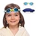 SWIM ELITE Kids Swimming Goggles - Comfortable Adjustable Strap, Anti-Fog, UV Protection, Toddler to Kid Size, Fun and Colorful Case