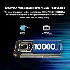 DOOGEE S88 PRO Android 10 IP68 Outdoor Smartphone Robusto,Batería 10000 mAh(24W Ricarica Rapida),Helio P70 6GB + 128GB… - immagine 3