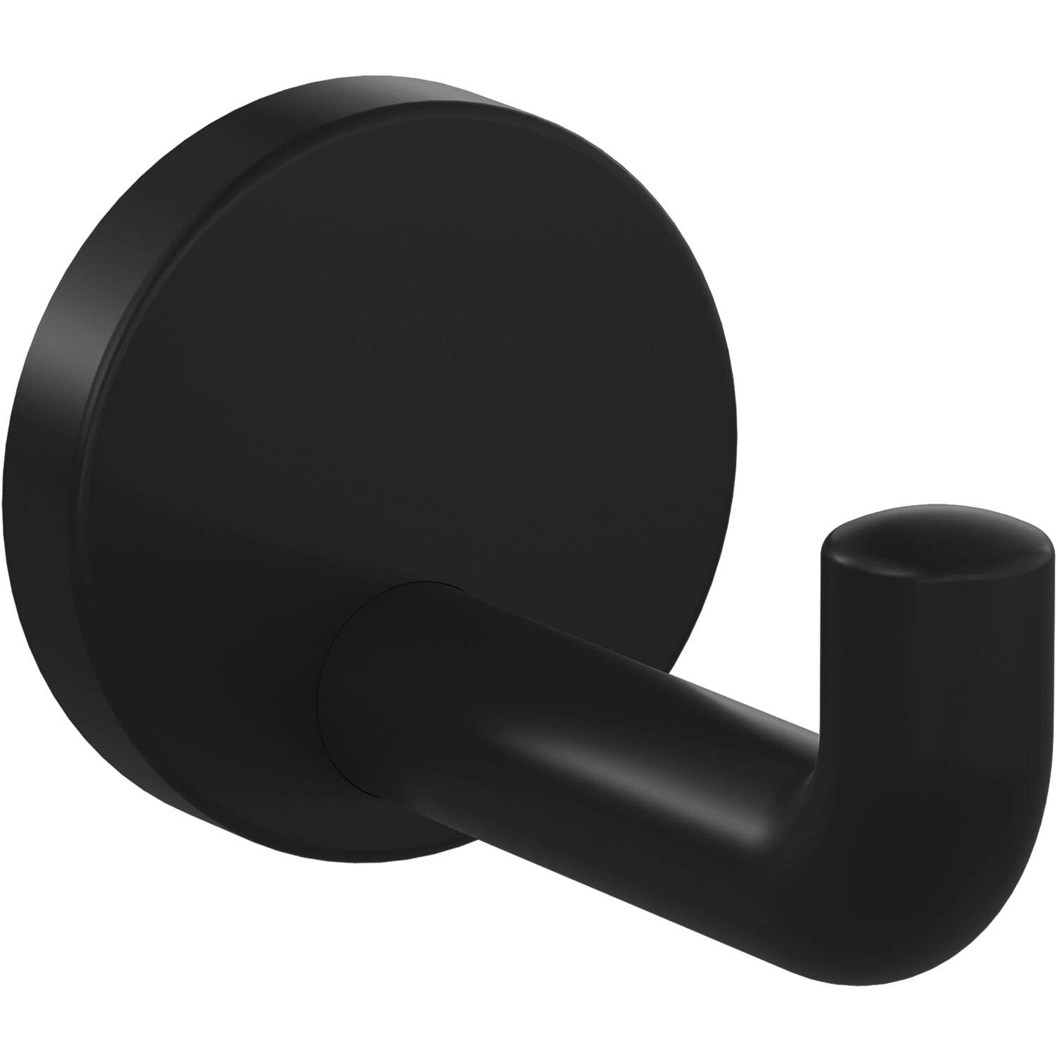 HEWI 477.90B030 477.90.030 Coat Hook, Height 70 mm, Depth 100 mm, Polyamide Jet, Colour: Matte Black, tiefschwarz matt (90)