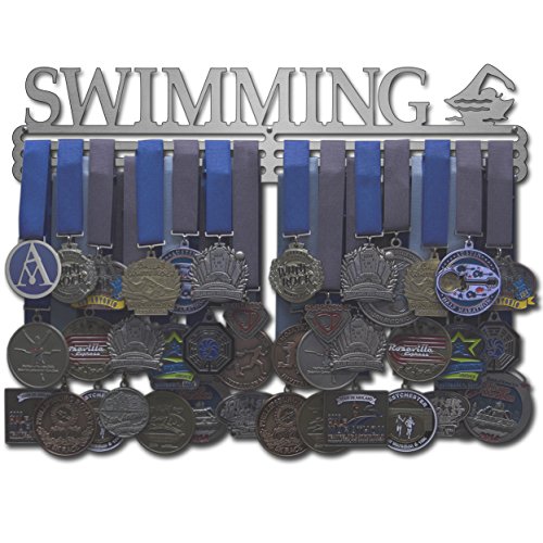 Allied Medal Hangers - Swimming (18" Wide with 3 Hang Bars)