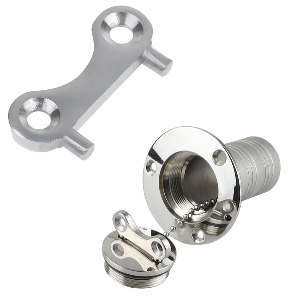 POFET 5cps Boat Tank Deck Filler Spare Key Heavy Duty Marine Gas Cap Open Tool Replacement, 316 Stainless Steel