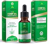 Hemp Oil for Pain Relief, 500mg Hemp Extract, Anxiety Relief, Lower Cholesterol, Boost Immune System, All Natural Supplement, Rich in Omega 3 and Omega 6 Fatty Acid, 1 Fl oz. (30ml) by Essencios