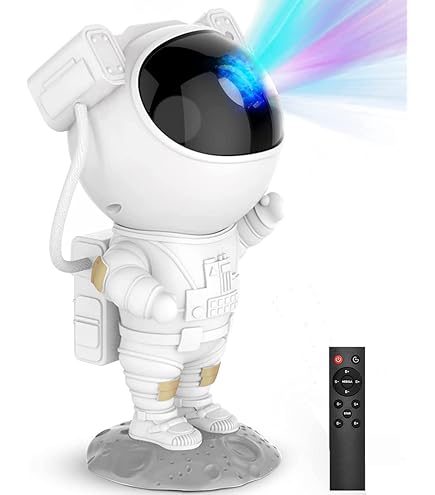AceGamer Astronaut Galaxy Projector Night Light with Timer