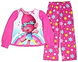 Trolls Girls' Licensed 2-Piece Poly PJ - Pink
