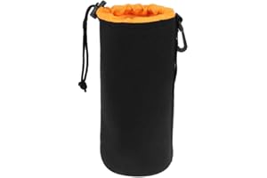 AIToWisely X-Large Camera Lens Pouch, Extra Large Thick Protective Neoprene Bag Storage Cover Case with Drawstring Design, So