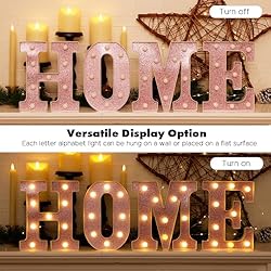 Dyingswan Led Light Up Letters, Pink Marquee LED