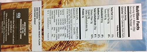 Streit's Organic Matzo Kosher For Passover 11 Oz. Pk Of 3.