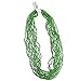 A Dozen Green Beads - Shiny Green Bead Necklaces