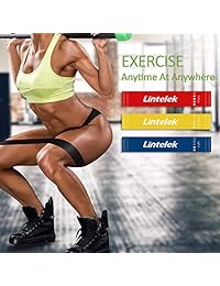 Lintelek 14pcs Resistance Bands Set, Include 5 Stackable Exercise Bands with 3 Resistance Loop Bands, Elastic Bands for Exercising with Door Anchor, Leg Ankle Straps, Guide Book, Heavy Resistance Tube