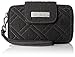 Vera Bradley Women's Microfiber Smartphone Wristlet 2.0, Classic Black, One Size