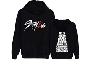 CHAIRAY Kpop Skz Hoodie Felix Sweatshirt ChangBin HyunJin Woojin Han Jisung Bangchan Minho Sweater for Unisex Adult