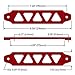Altland Aluminum Car Battery Tie Down Bracket (Matte Red)