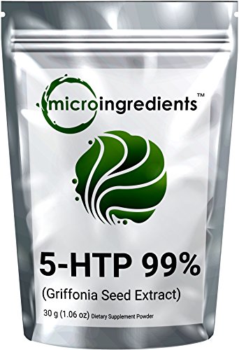 Micro Ingredients Pure 5-HTP (Griffonia Seed Extract) Powder - Support Positive Mood (30 gram)