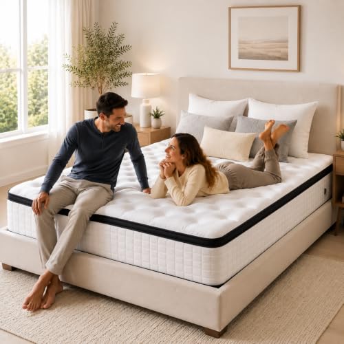 SQUOFV 14 Inch Hybrid Mattress