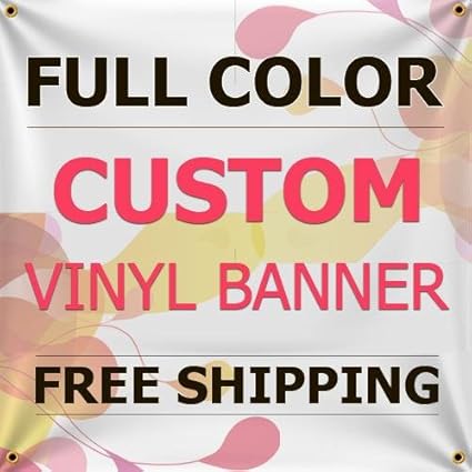 Amazon Com 4 X 10 Custom Full Color Vinyl Banners With Grommets