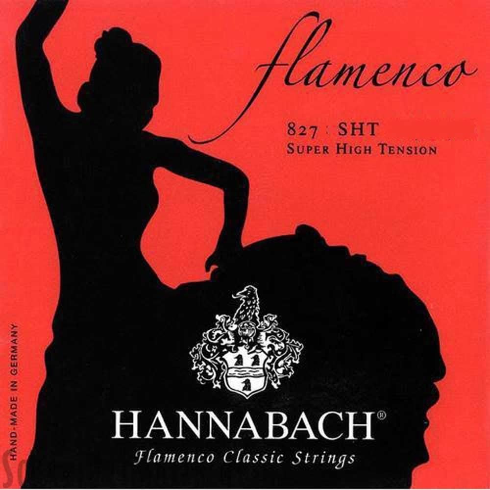 Hannabach classical guitar strings Flamenco Series 827 Super High Tension set of 3 treble strings Made in Germany - 8278SHT