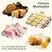 king do way Mooncake Fodant Gift DIY Moon Cake Mold 4 Flower Plant Stamps Decor Mould (Round)