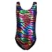DAXIANG One-piece Shining Kiss Flowers Print Gymnastics Leotard for Little Girl