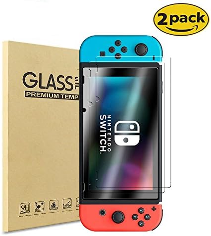 Nintendo Switch Screen Protector,Hundromi Tempered Glass Screen Protector for 6.2 Inch Tablet Screen on Nintendo Switch Console 2017(2-Pack)