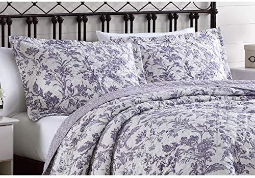 Colorful cotton quilt set with shams, worth $99.99, discounted to $83.99.