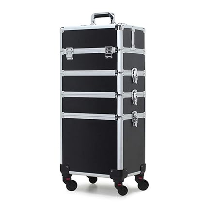 Vanity Box Pofessional Trolley Makeup Aluminum Carrying Case Makeup